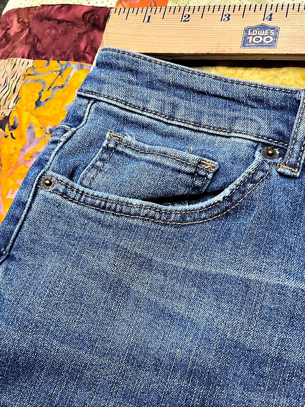 LOGO Special Edition Wide Leg Patchwork Jeans - Picture 8 of 11